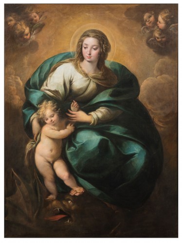 Madonna with Child, Carlo Francesco Nuvolone (1609 - 1662) - Paintings & Drawings Style 