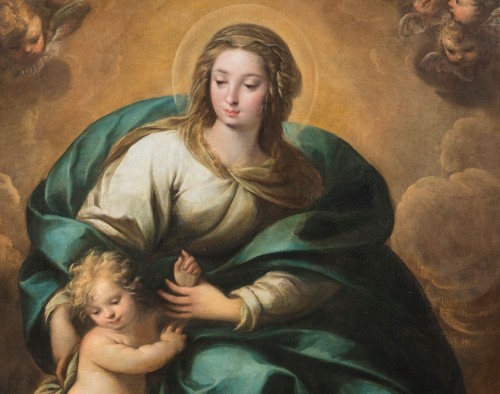 Paintings & Drawings  - Madonna with Child, Carlo Francesco Nuvolone (1609 - 1662)