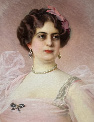 Vittorio Matteo Corcos (1859-1933)  - Portrait of Princess Marija Pavlovna Demidoff - 