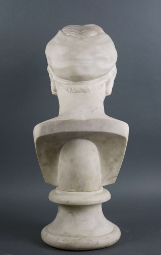 Cincinnato Baruzzi (1796-1878) Sappho - Marble Bust - 