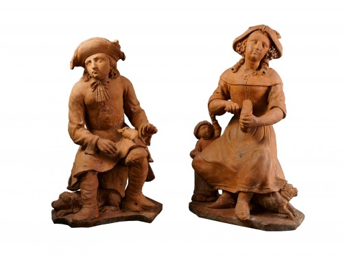 Large Terracotta Group France 17th century