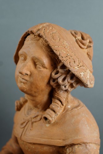Sculpture Sculpture en Terre cuite - Grand groupe en terre cuite, France 17e siècle