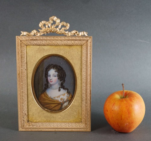 Large Miniature Portrait On Ivory  - 