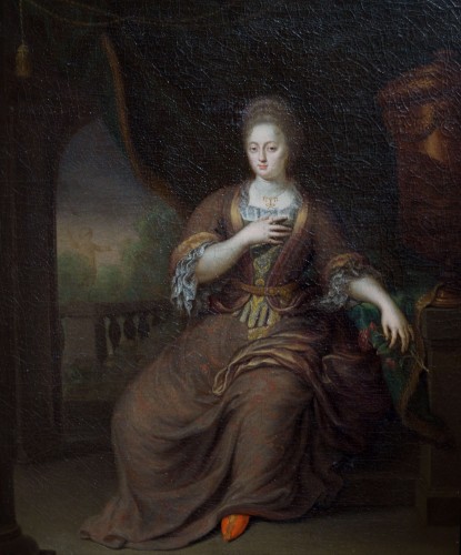 Gerard Wigmana (1673-1741) Portrait de Dame aux Bijoux