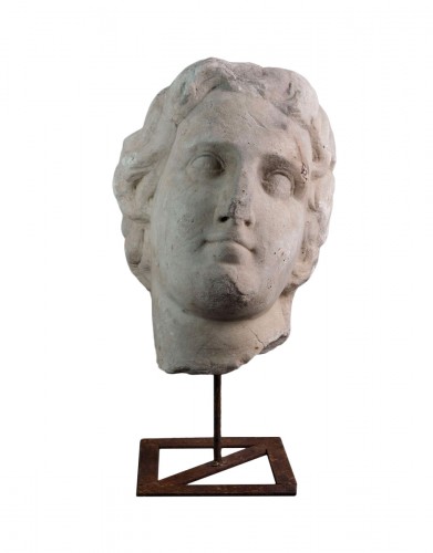 17th Italian Marble Head of Alexander the Great