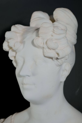 19th century - Pair of Marble Busts from the Restoration Period