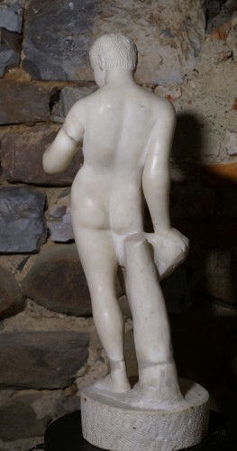 Sculpture  - 18th  Neoclassical Marble Male Nude