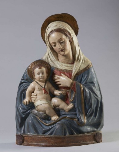 Madonna with Child “Our Lady of the Milk” - Sculpture Style 