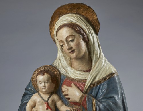 Antiquités - Madonna with Child “Our Lady of the Milk”