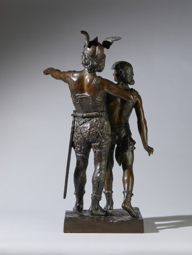 Sculpture  - Vercingétorix and his son - Emile Laporte (1858-1907)