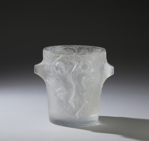 Marc Lalique -  Ganimede, 1955  Champagne ice bucket - Glass & Crystal Style 50