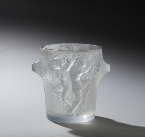 Glass & Crystal  - Marc Lalique -  Ganimede, 1955  Champagne ice bucket