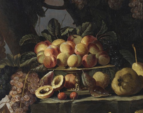 XVIIe siècle - Nature morte de fruits en plein air - Rome vers1660 – 1670