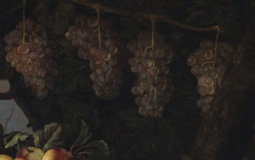 Still life of fruit outdoors -  Rome circa 1660 – 1670 - 