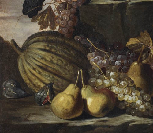  - Still life of fruit outdoors -  Rome circa 1660 – 1670