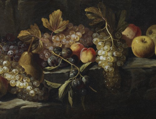 Antiquités - Still life of fruit outdoors -  Rome circa 1660 – 1670