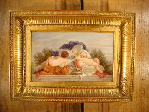 Paintings & Drawings  - Putti - Charles Gustave Housez ( 1822 - 1888 )  