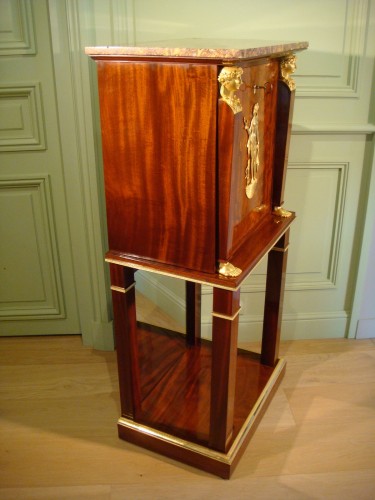 Cabinet secrétaire de Dame en acajou estampillé de Lemarchand - Epoque 1er Empire - Antiquaires Balzeau & Brion