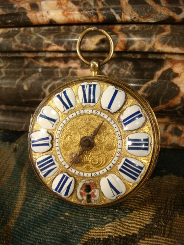 Horlogerie  - Montre Oignon à une aiguille Epoque Louis XIV