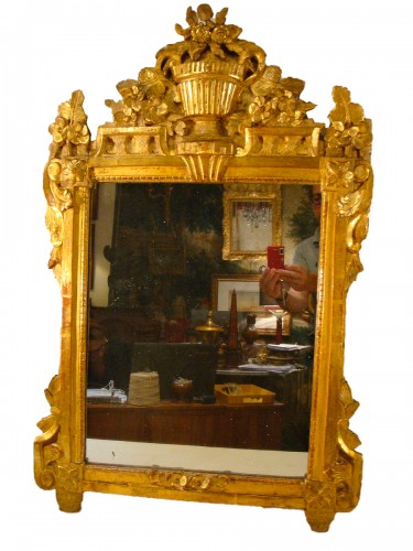 Miroir Louis XVI en bois doré