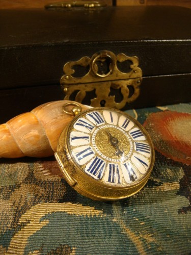 Montre oignon à une aiguille époque Louis XIV - Horlogerie Style Louis XIV