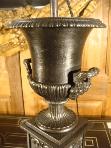 XIXe siècle - Paire de lampes Vases Médicis Epoque Louis Philippe