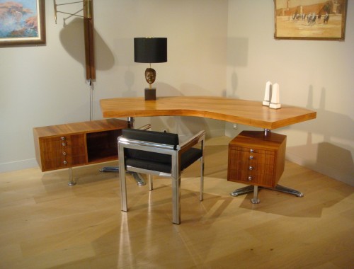 Mobilier Bureau et Secrétaire - Grand Bureau de direction vers 1970