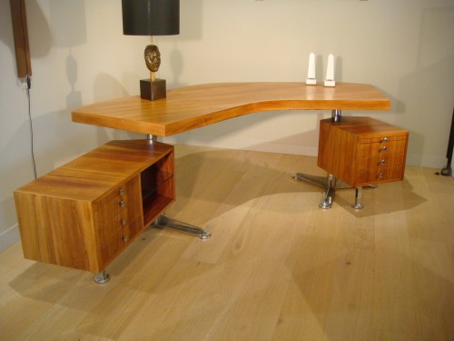 Grand Bureau de direction vers 1970 - Antiquaires Balzeau & Brion