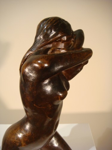 La Douleur  attribué à A. Bartholomé (1848 – 1928) - Sculpture Style Art nouveau