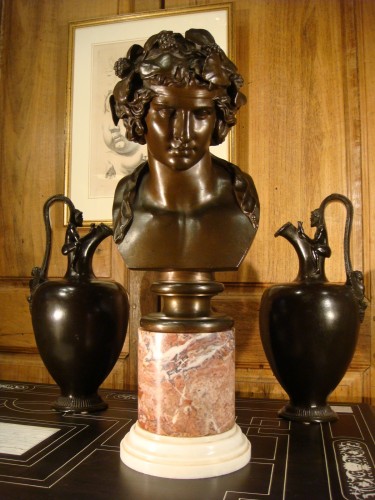 Jeune Bacchus, bronze de Barbedienne  - Objet de décoration Style Napoléon III