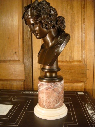 XIXe siècle - Jeune Bacchus, bronze de Barbedienne 