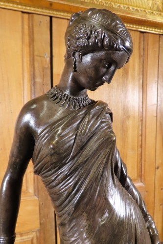 Sculpture Sculpture en Bronze - J. Pradier et Victor Paillard 1848 - Sapho Sculpture en bronze