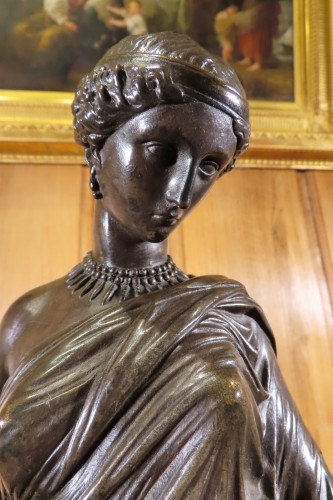 J. Pradier et Victor Paillard 1848 - Sapho Sculpture en bronze - Antiquaires Balzeau & Brion