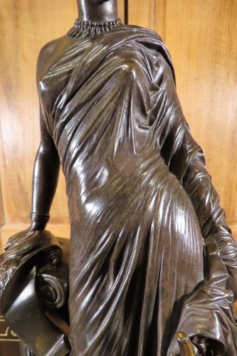 XIXe siècle - J. Pradier et Victor Paillard 1848 - Sapho Sculpture en bronze