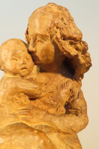 La jeune femme et son enfant - Jean Baptiste Carpeaux  - Antiquaires Balzeau & Brion