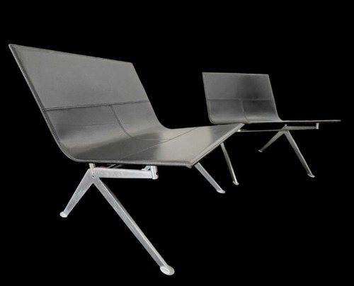 Seating  - Pair of Fenj Chairs - Enzo Berti circa 1980