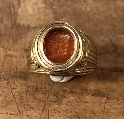 Bague romaine Intaglio Hercule - Bijouterie, Joaillerie Style 