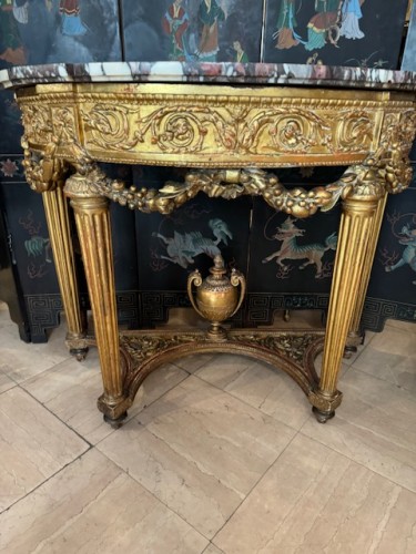 Gilded wood console attributed to Georges Jacob - 