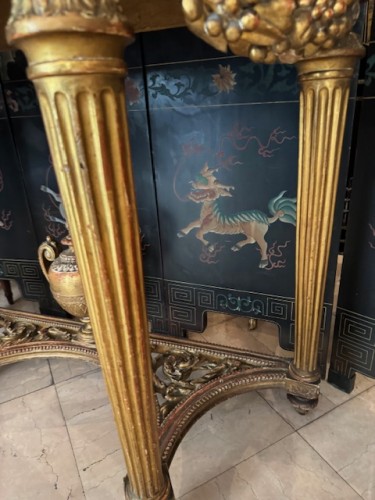 Antiquités - Console en bois doré attribuée à Georges Jacob