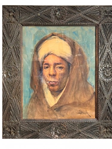 Portrait du Pacha Thami El Glaoui -  Alphonse Birck (1859-1942) 