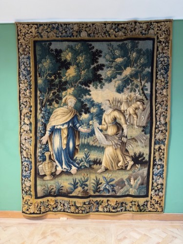 Early 18th century Aubusson tapestry depicting the harvest - Tapestry & Carpet Style Louis XV