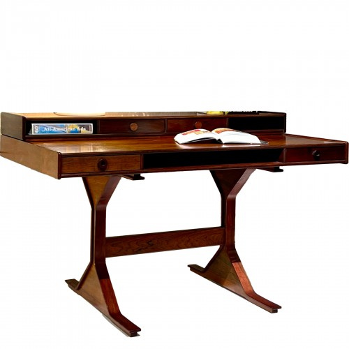 Vintage Italian Design Desk 60s By Gianfranco Frattini Ateliers Bernini