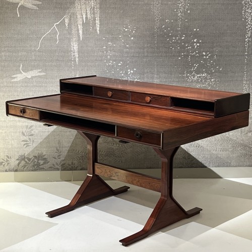 Antiquités - Vintage Italian Design Desk 60s By Gianfranco Frattini Ateliers Bernini
