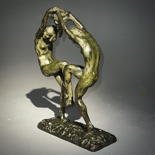 Sculpture Sculpture en Bronze - La Danse - Marcel Bouraine (1886-1948)