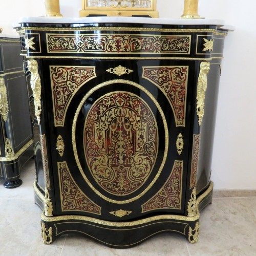 Furniture  - Cabinet in Boulle marquetry 19th Napoléon III