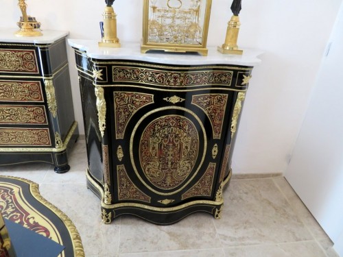 Cabinet in Boulle marquetry 19th Napoléon III - 