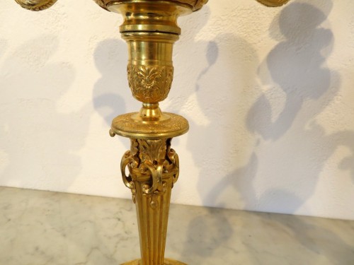 Lighting  -  Pair of Candelabra golden Bronze XIXe period