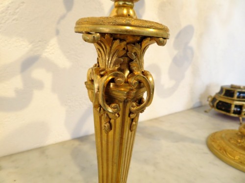 Napoléon III -  Pair of Candelabra golden Bronze XIXe period