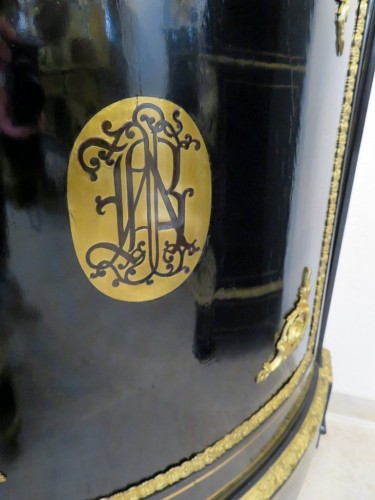 Furniture of corners with brass inlay firt 19th - Napoléon III