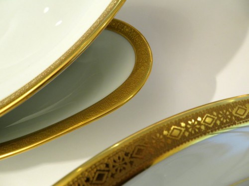 silverware & tableware  - Malevergne set of dinner in Porcelaine of Limoges